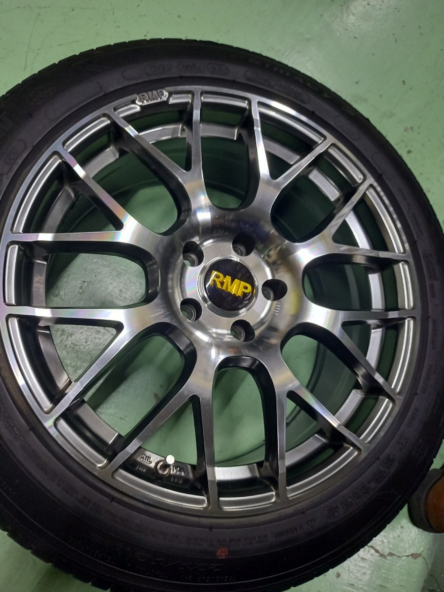 MID RMP 028F アルミホイール4本 　 　　18×8J 5-114.3 INSET+42 225/50R18 　　　　マークX　クラウン等に…　　　_画像8