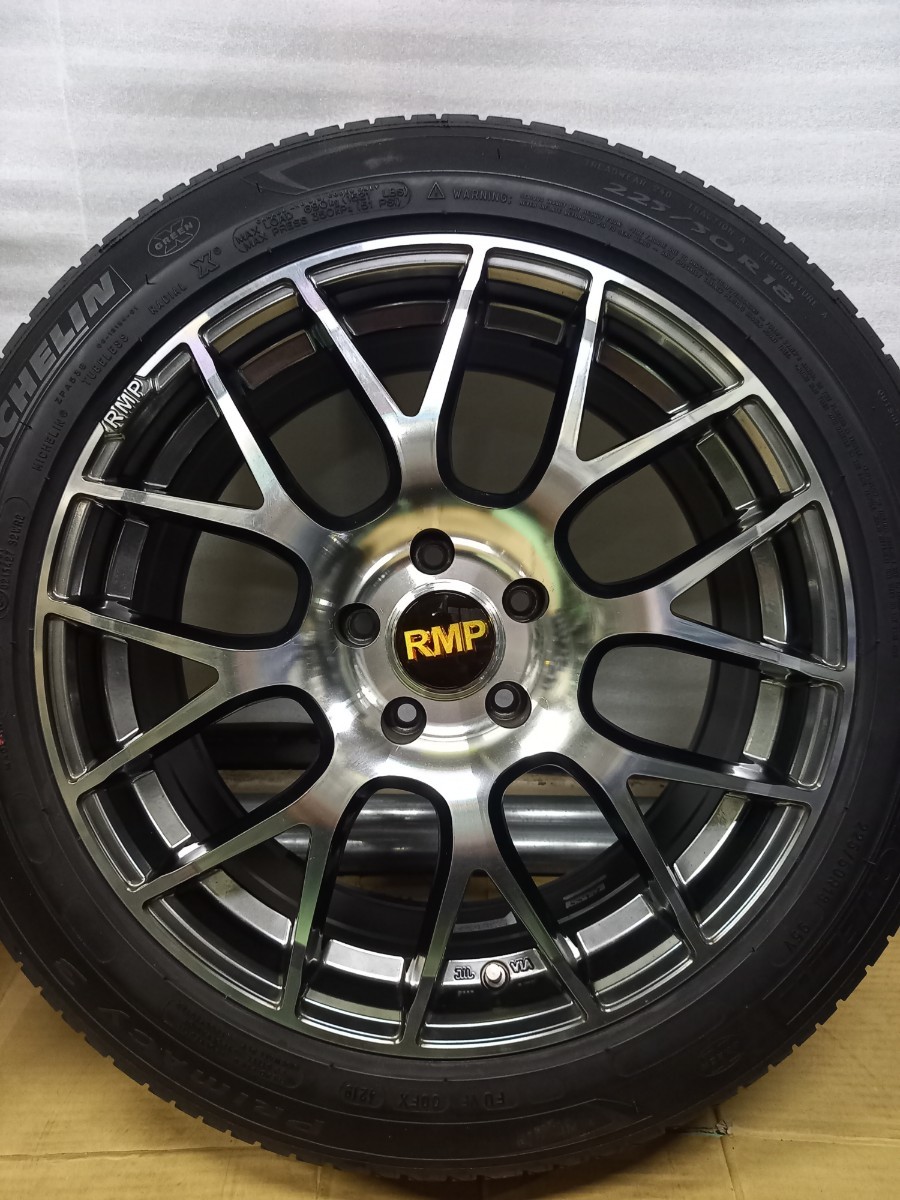 MID RMP 028F アルミホイール4本 　 　　18×8J 5-114.3 INSET+42 225/50R18 　　　　マークX　クラウン等に…　　　_画像5