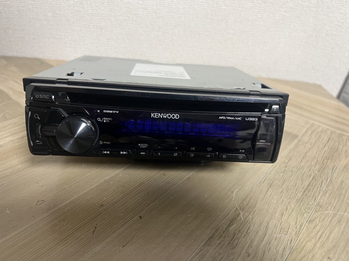 KENWOOD ケンウッドCD DIN プレーヤー U383R中古品です。USB AUX _画像9