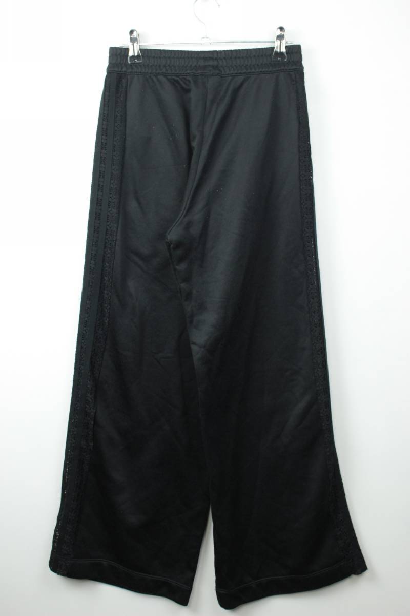 L235　Adidas Originals　アディダスオリジナルス　WIDE LEG PANTS　レース　トラックパンツ　women's　サイズM　黒_画像3