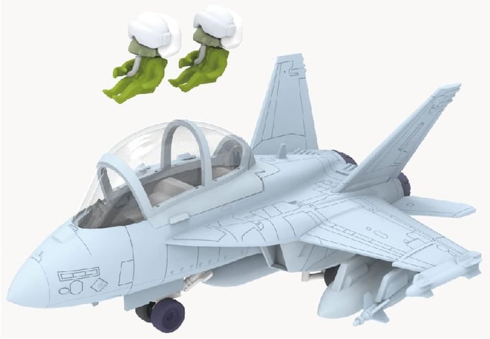フリーダムモデルキット コンパクトシリーズ アメリカ海軍 F/A-18F スーパーホーネット 複座型 VFA-102 ダイアモンド_画像6