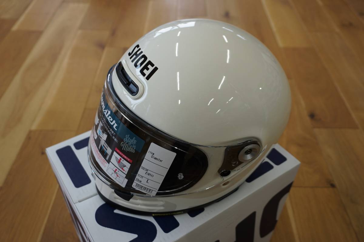 SHOEI　ヘルメット　Glamster グラムスター　オフホワイト　Ｌサイズ　２３年製　国内正規品　未使用新品　送料無料　_画像3