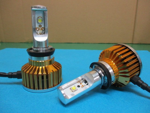 ▼【A】点灯OK 日本ライティング Zeus ゼウス H8/H9/H11/H16 1703A LEDバルブ LED球 LEDフォグ LEDヘッドライト 左右セット 1台分 DC12V_片方、ファン音聞こえます。
