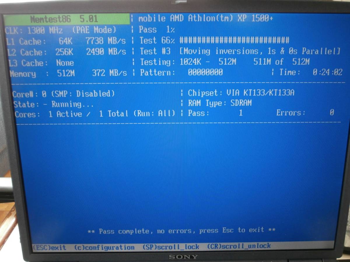 SO-DIMM PC133 CL3 144Pin 256MB×2枚セット hynixチップ ノート用メモリ_画像3