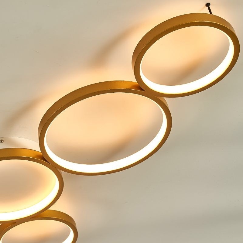 LEDシーリングライト リビング照明 ダイニング 寝室 ランプ ミッキー型 5輪　金色_画像2