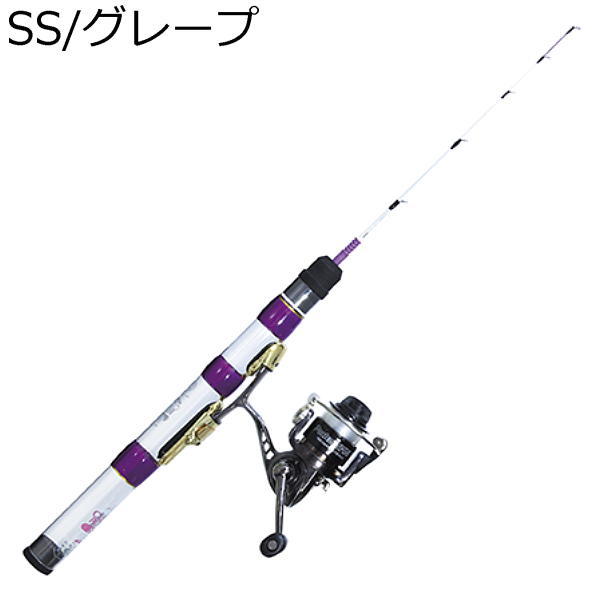 ワカサギ釣りセット SS 丸穂先ロッド+スピニングリール PROX プロックス クリアロックSTセット2 CRSTS44SS_画像1