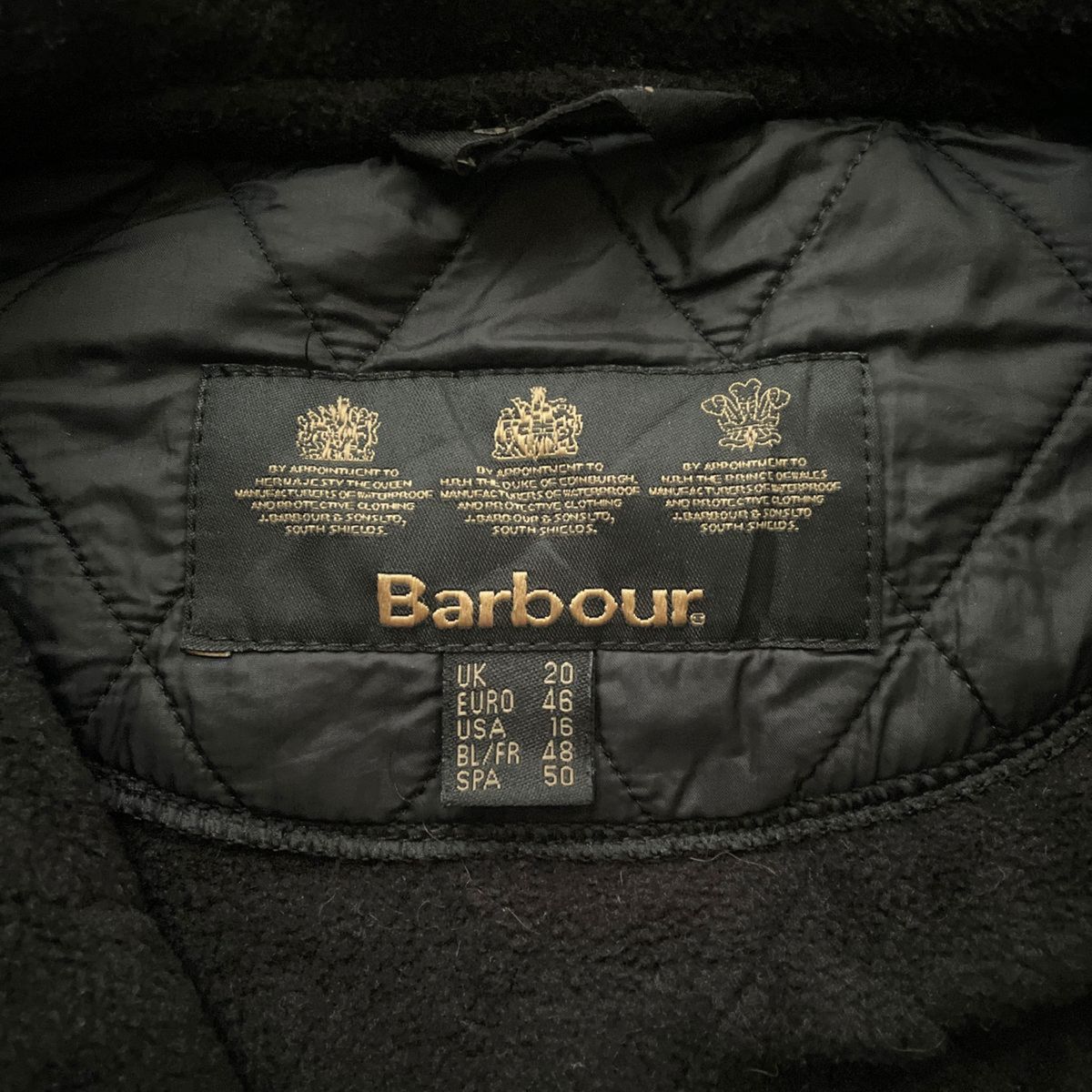 Barbour キルティングジャケット