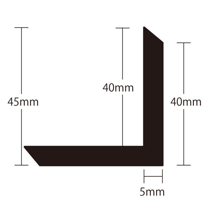 B級品【コーナーカバー・45x45x2800mm・レッドブラウン】人工木ウッドデッキ 根太材 樹脂 木材 縁台 庭造り用　西濃運輸支店止め_画像4