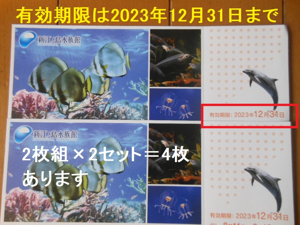 ●追跡可_送料無料●新江ノ島水族館　招待券２～４枚（期限12/31まで）えのすい■匿名配送(ゆうパケットポストmini)■_画像1