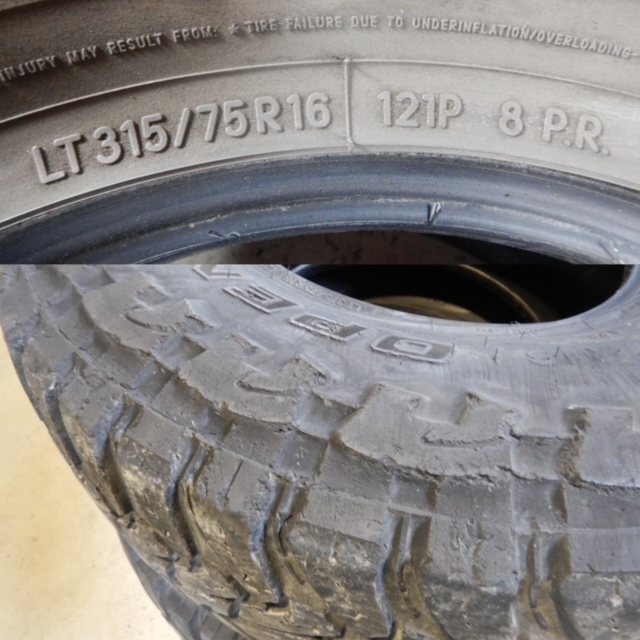 ＊送料無料＊ LT 315/75R16 OPEN COUNTRY TOYO M/T トーヨー オープンカントリー ランクル　H-735_画像10