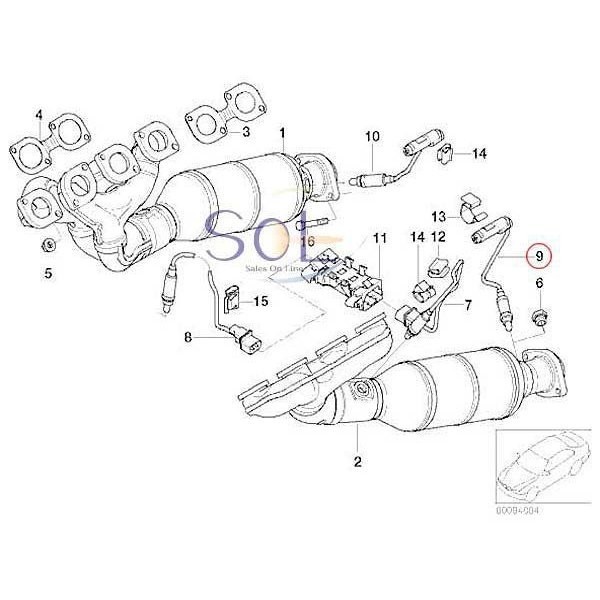 BMW E60 E61 E63 E64 E65 E66 ラムダセンサー O2センサー 545i 645Ci 735i 745i 760i 745Li 760Li 11787512973 出荷締切18時_画像2