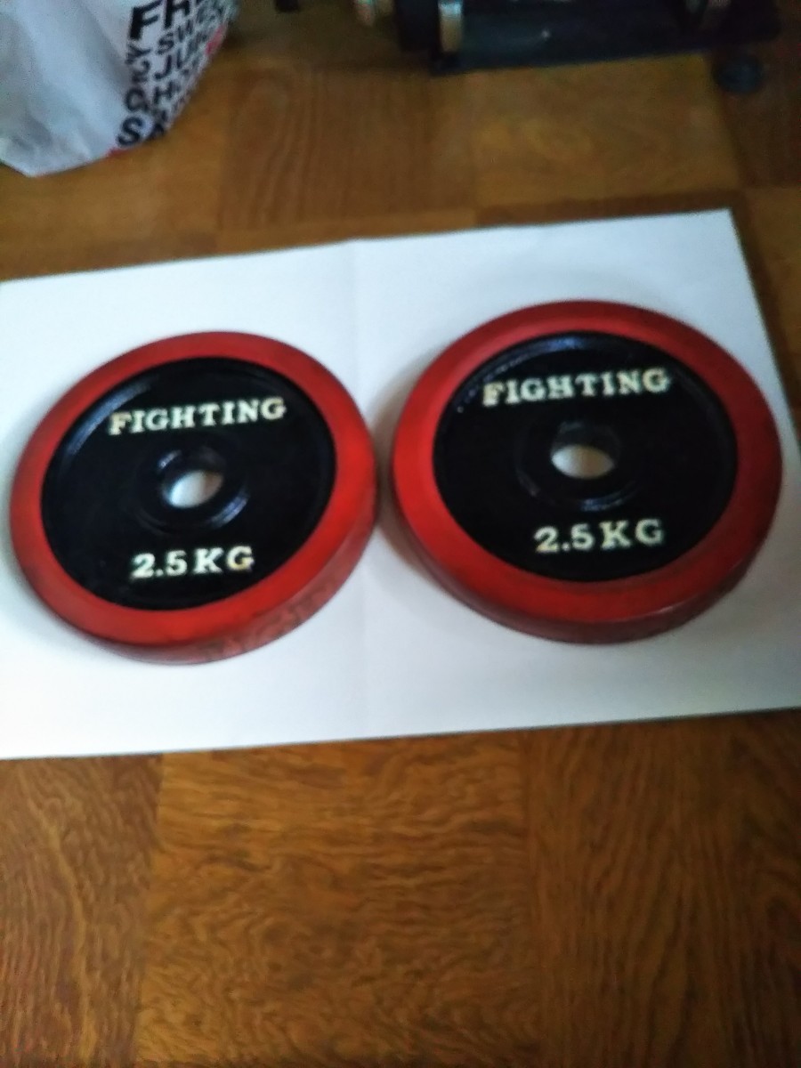 FIGHTING ROAD  ダンベルプレ－ト  2.5KG  2枚  （径 28ミリシャフト用）の画像1