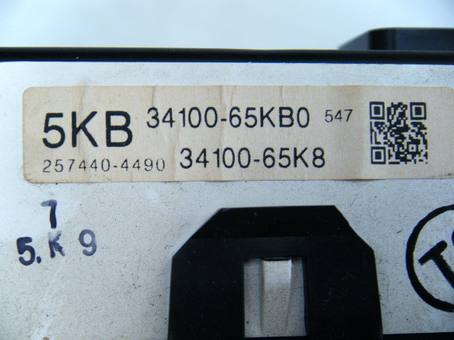 ◆MH22S ワゴンR スピードメーター K6A 4AT 2WD SRS 34100-65K8 34100-65KB0 ABS無 ［12504］_画像3