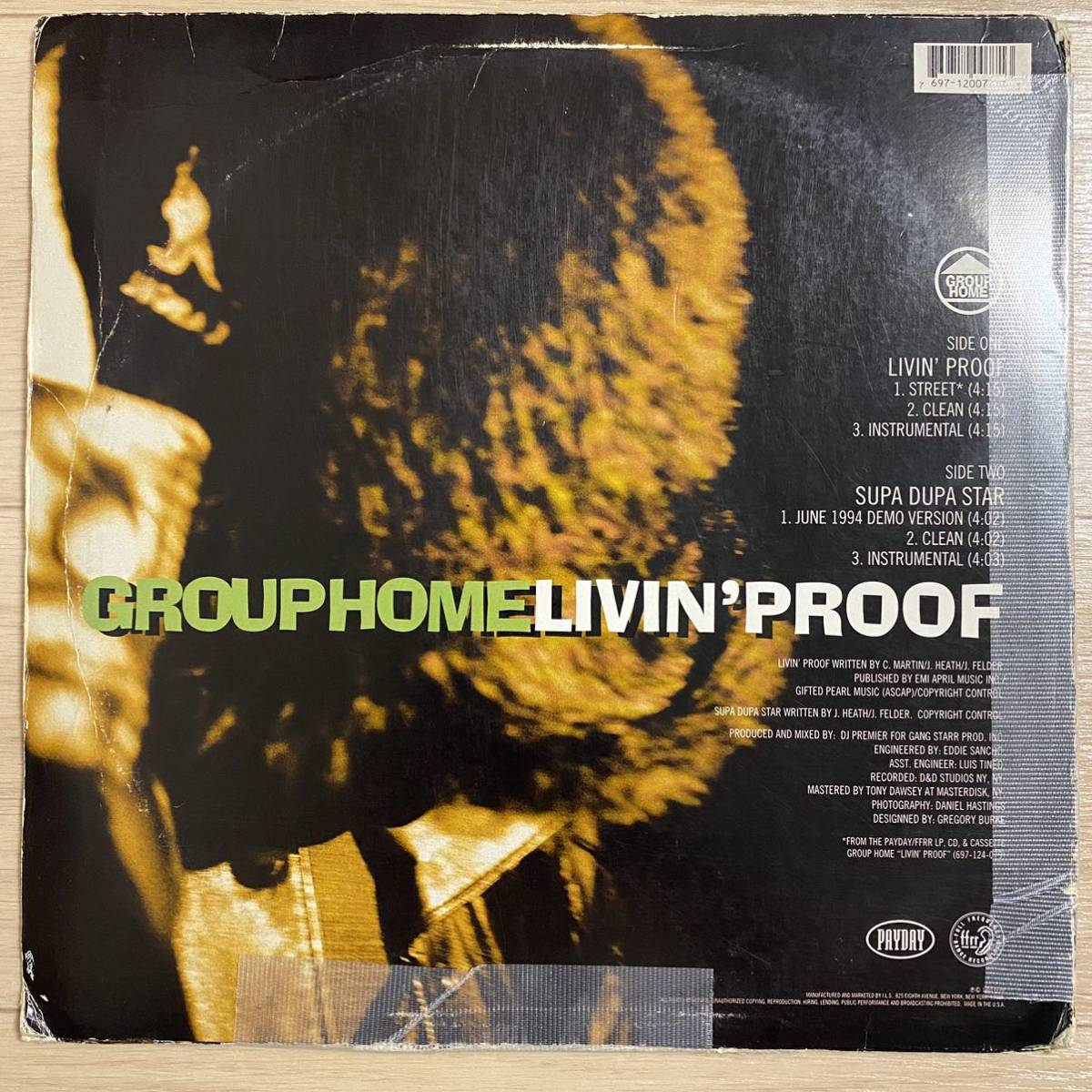 ● Group Home - Livin' Proof / US Original 12’ レコード / 廃盤 / グループホーム DJ Premier プレミア_画像2