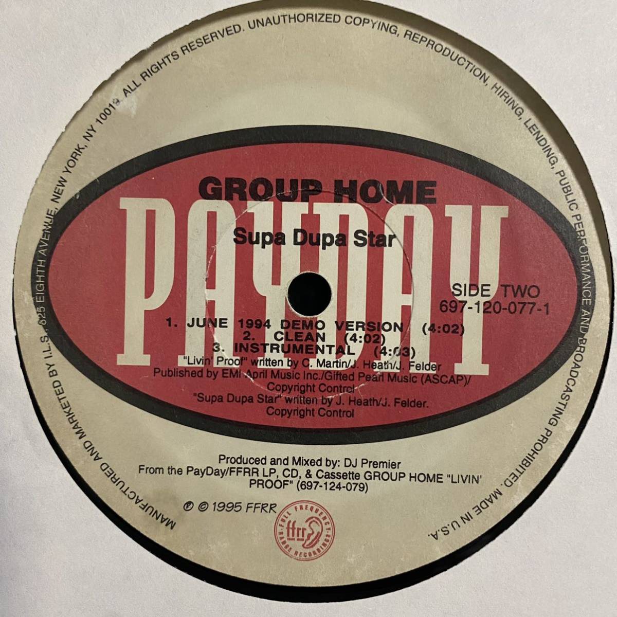 ● Group Home - Livin' Proof / US Original 12’ レコード / 廃盤 / グループホーム DJ Premier プレミア_画像4