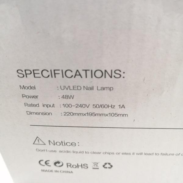 La Curie LED & UV ネイルライト 48W 業界注目低ヒート機能 全ジェル対応 CCFL不使用 自動感知センサー ジェルネイル レジン用 a09284の画像6