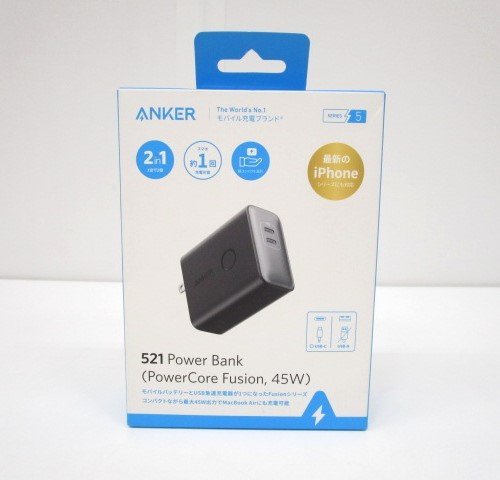 [即日発送]★未開封★Anker アンカー 521 Power Bank Power Core Fusion 45w ブラック モバイルバッテリー USB急速充電器 タイプC 331_画像1