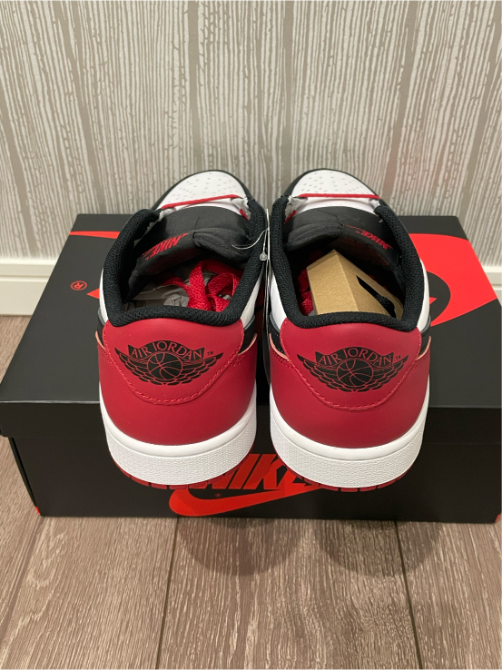 US9 27 NIKE AIR JORDAN 1 RETRO LOW OG ナイキ エアジョーダン1 CZ0790-106 レトロ OG off white トラビススコット　ブラックトゥ_画像5