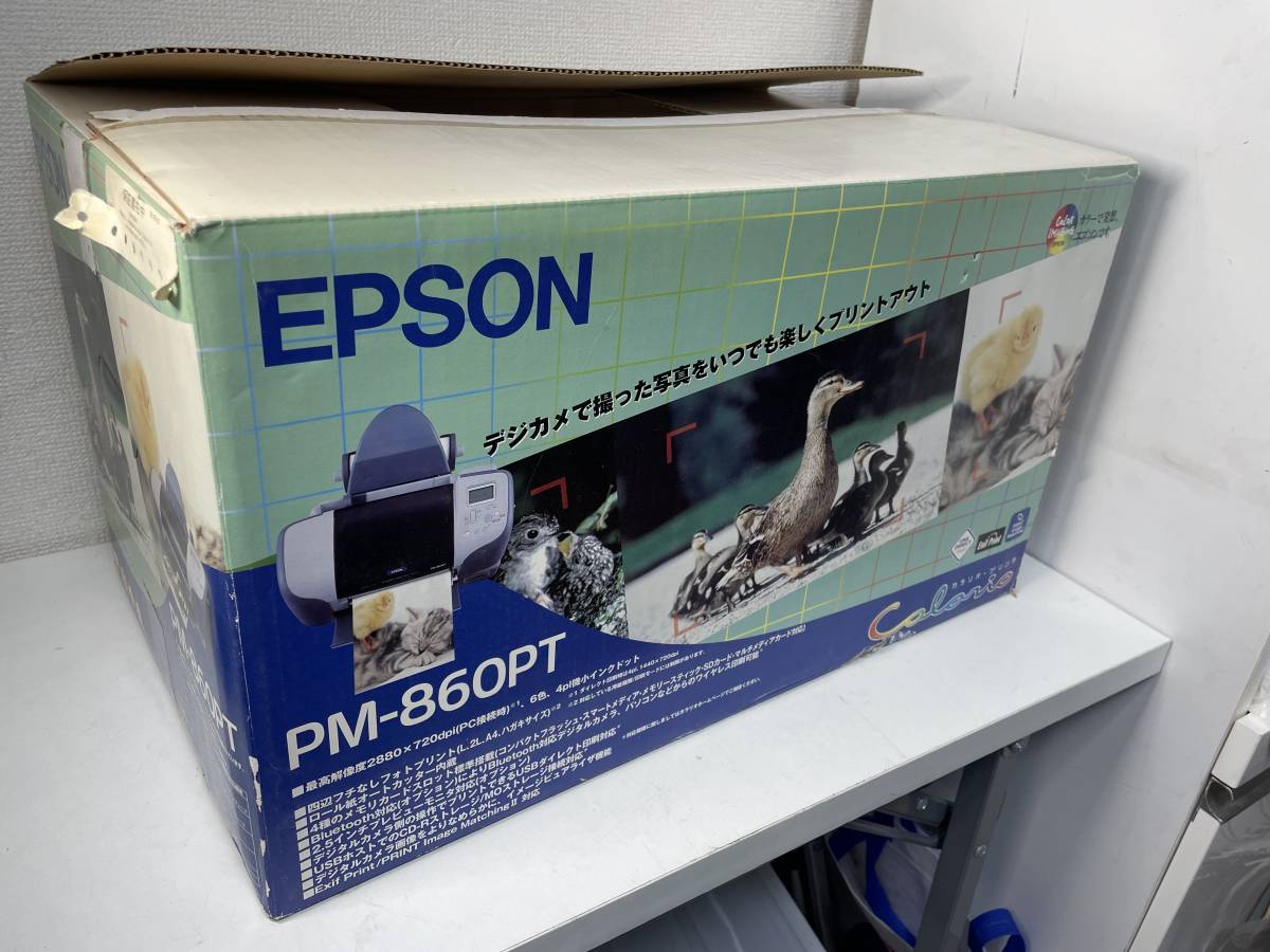 新品 未使用 EPSON エプソン PM-860PT プリンターA4対応 インクジェットプリンタ カラリオ_画像4