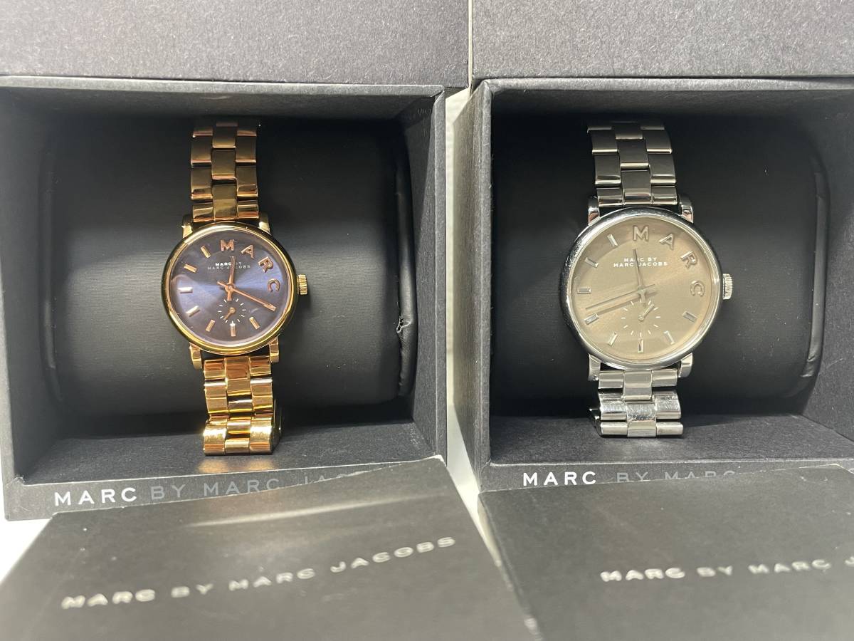 MARC BY MARCJACOBS マークバイマークジェイコブス MBM3332 MBM3329 ペアウォッチ クォーツ アナログ ステンレス レディース メンズ 腕時計_画像2