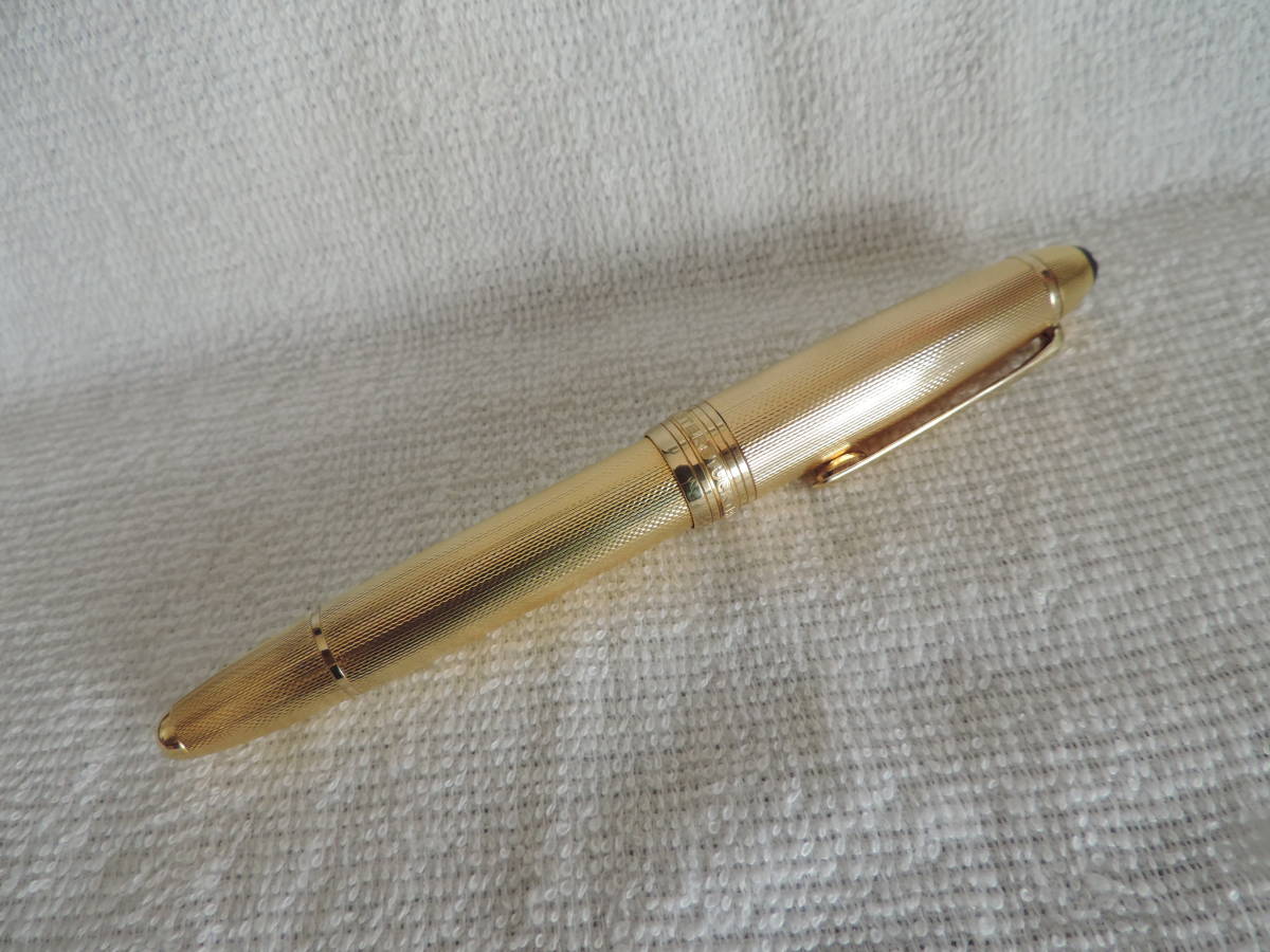 [ price cut negotiations possible ] gold trim * beautiful goods * Montblanc fountain pen *. go in type * Meister shute.k* pen .F: gold 18K-750*MONTBLANC 146