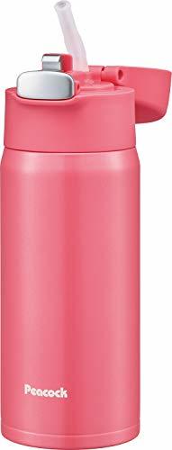ピーコック 水筒 マグ ボトル ピンク 保温 保冷 0.4L ステンレス ボトル ストロータイプ APA-40 P_画像1