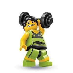レゴ (LEGO) ミニフィギュア シリーズ2 重量挙げ選手 Weight lifter (Minifigure Series2) 8684-10_画像2
