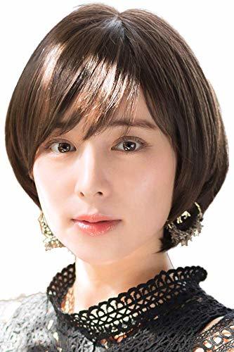 ウィッグ ティラミスショート 日本製ファイバー使用 大人かわいいショートヘア 全9色 耐熱 自然 ショートカット ショートボブ 黒髪 -_画像1