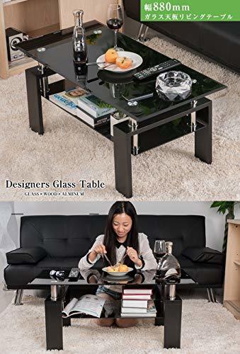(OSJ)OSJ ガラステーブル コーヒーテーブル センターテーブル リビングテーブル ローテーブル_画像4