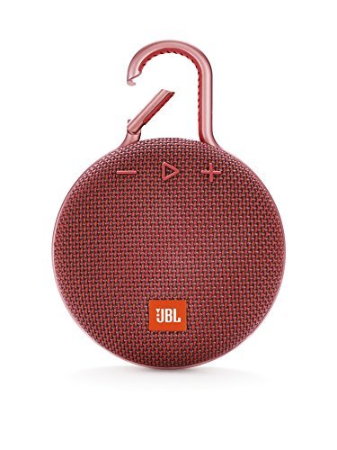 JBL CLIP3 Bluetoothスピーカー IPX7防水/パッシブラジエーター搭載/ポータブル/カラビナ付 レッド JBLCLIP3RED_画像1