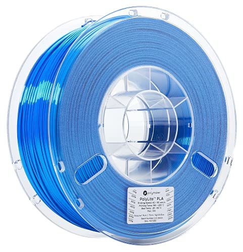 ポリメーカ(Polymaker) 3Dプリンタ―用フィラメント PolyLite PLA Silk 1.75mm径 1000g Silk Blue_画像1