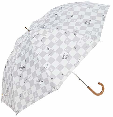 [ムーンバット] 長傘 KOKoTi(ココチ) パラソル 日傘 晴雨兼用 雨傘 ショート傘 市松模様 ロゴ入り オシャレ かわいい レディース