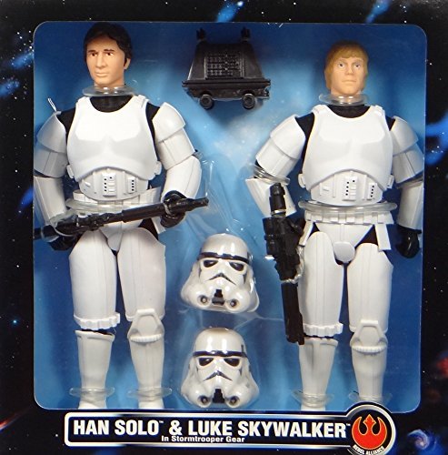 Star Wars Han Solo and Luke Skywalker in Stormtrooper Gear Limited Edition Collector Series Action Figures Set_画像2