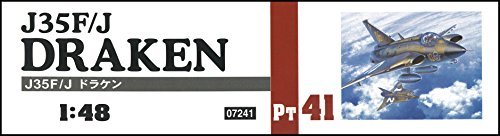 ハセガワ 1/48 スウェーデン空軍 J35F/J ドラケン プラモデル PT41_画像3