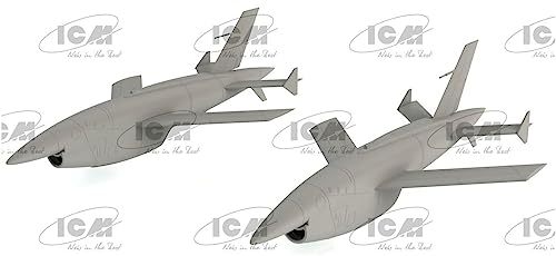 ICM 1/48 アメリカ空軍 Q-2C(BQM-34A) ファイアビー 2機セット プラモデル 48403 ブラック XXL_画像3