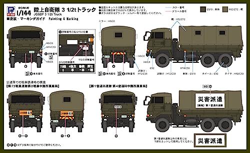 ピットロード 1/144 SGKシリーズ 陸上自衛隊 3 1/2t トラック プラモデル SGK12_画像5