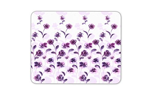 鮮やかな紫色の花のマウスパッドー滑り止め加工処理 防水材質 疲労軽減 マウスパット_画像1
