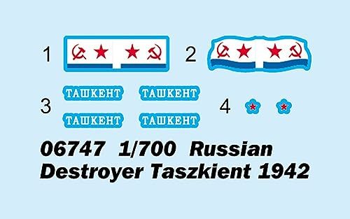 トランペッター 1/700 ソビエト 駆逐艦 タシュケント 1942 プラモデル 06747_画像3