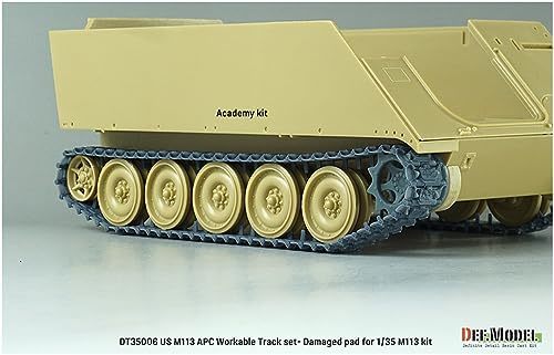 DEF.MODEL デフモデル 1/35 現用 アメリカ M113 装甲兵員輸送車 可動履帯セット ダメージパッドバージョン (各社製 M113用)_画像5