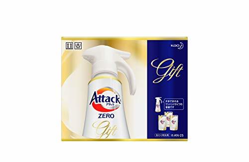 【洗剤ギフト】 アタックZERO ワンハンドプッシュ400ｇ*1本 つめかえ360ｇ*3袋 (抗菌+プラス_画像2