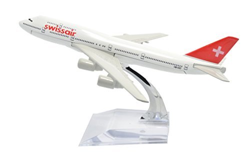 TANG DYNASTY 1/400 16cm スイス航空 Swissair ボーイング B747 合金飛行機プレーン模型 おもちゃ_画像1