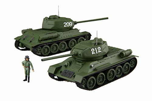 フジミ模型 1/76 スペシャルワールドアーマーシリーズ No.34 ソビエト中戦車 T-34/85 (2両セット) プラモデル SWA34_画像1