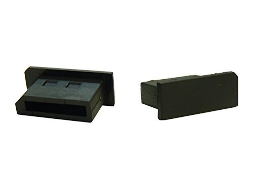 DSPACK-B0 テクノベインズ デジタル映像機器用DisplayPortコネクタ用キャップ(黒色) 6個/パック_画像1