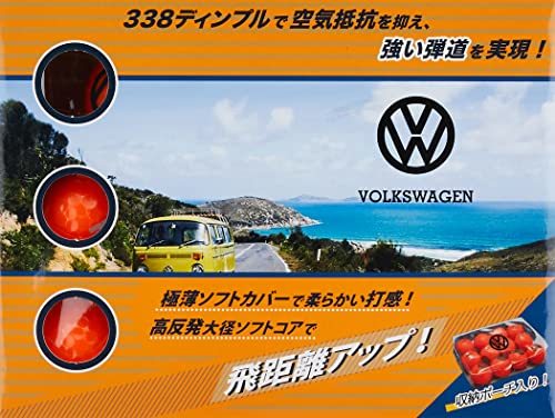 LEZAX(レザックス) ゴルフボール Volkswagen ゴルフボール 1ダース(12個入り) VWBA-9783 オレンジ_画像2