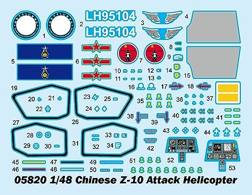 トランペッター 1/48 中国人民解放軍 Z-10 攻撃ヘリコプター プラモデル 05820_画像3