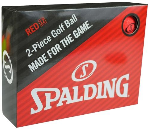 SPALDING(スポルディング) マットカラー ゴルフボール 1ダース(12個入り) レッド SPBA-3769_画像1