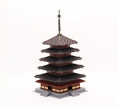 フジミ模型 1/150 建物シリーズNo.2 法隆寺 五重塔 建-2_画像1