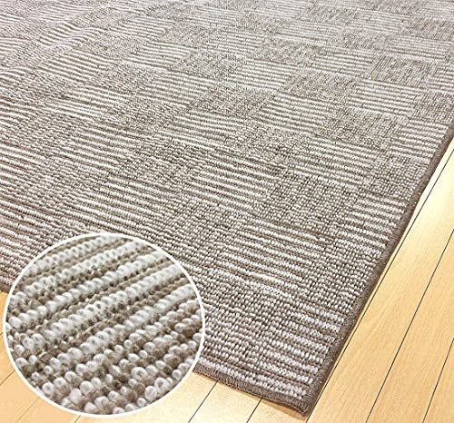 OPIST カーペット ラグマット 抗菌 日本製 江戸間 3畳サイズ 176×261cm 折りたたみカーペット ベージュ_画像1