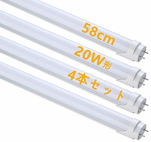 LED蛍光灯 20W形 直管 蛍光灯 20形 led 10W 高輝度 58cm 1100LM 580mm 昼光色 グロー式工事不要 20W形 G13 照明 蛍光管_画像1