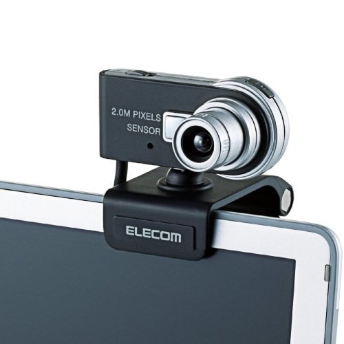 【2011年モデル】ELECOM WEBカメラ 200万画素 1/4インチCMOSセンサ ネックバンド型ヘッドセット付 シルバー_画像2